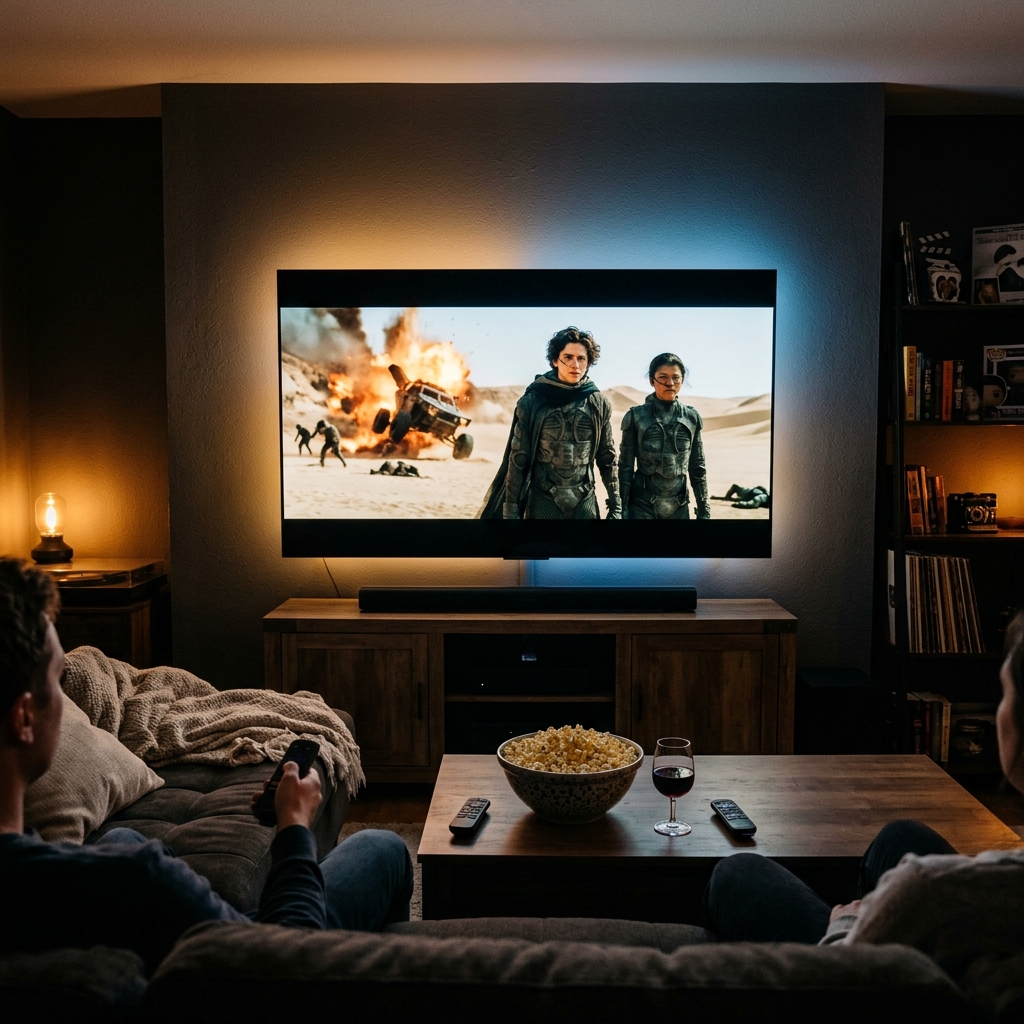 Cozy family movie night replacing expensive cable TV for is iptv worth it on Hero IPTV